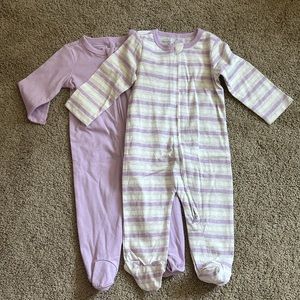 Baby Girl footie jammies